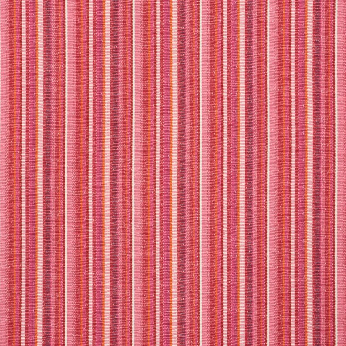 Schumacher 73111 Primavera Stripe Berry fabric swatch