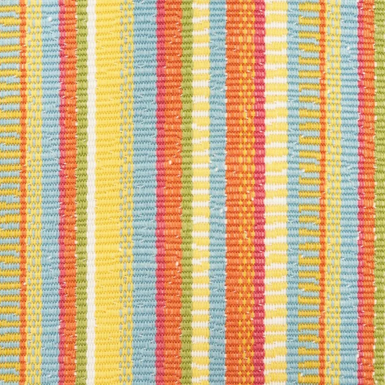Schumacher 73110 Primavera Stripe Marigold fabric swatch