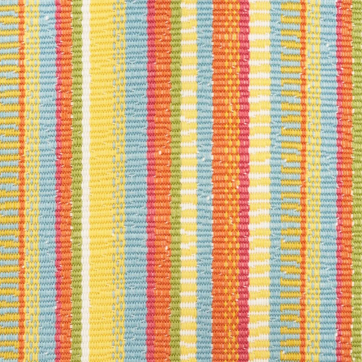 Schumacher 73110 Primavera Stripe Marigold fabric swatch