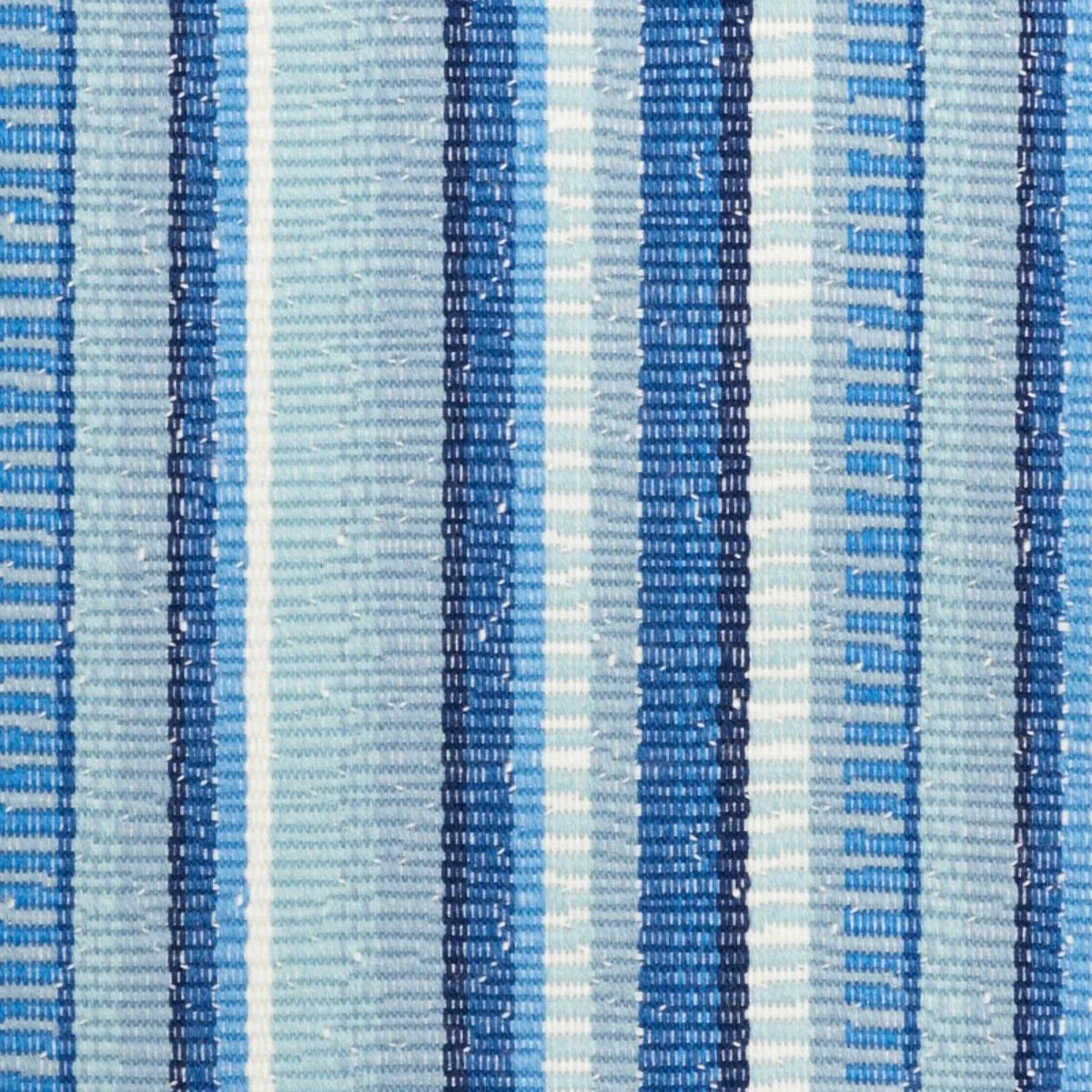 Schumacher 73112 Primavera Stripe Sea fabric swatch