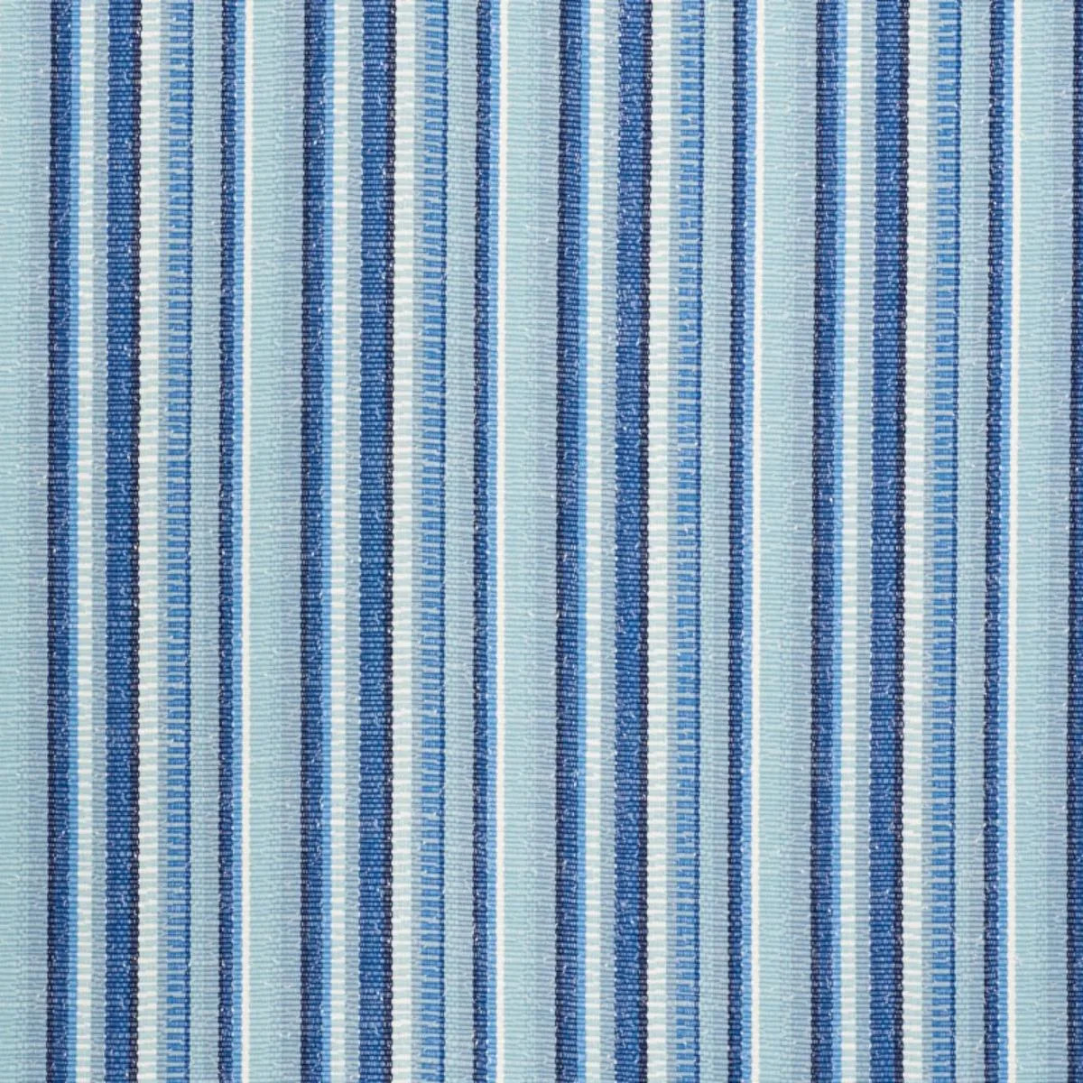 Schumacher 73112 Primavera Stripe Sea fabric swatch