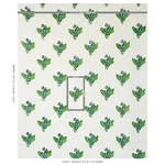 Schumacher 179830 Primrose Hand Block Grass & Sky fabric swatch