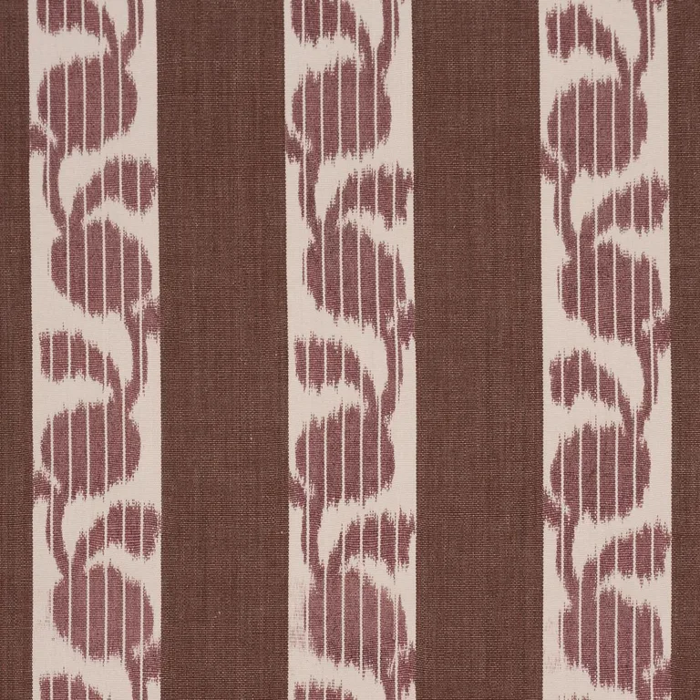 Schumacher 182920 Priya Warp Print Bordeaux fabric swatch