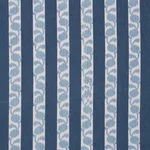 Schumacher 182922 Priya Warp Print Indigo fabric swatch
