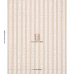 Schumacher 182921 Priya Warp Print Sand fabric swatch