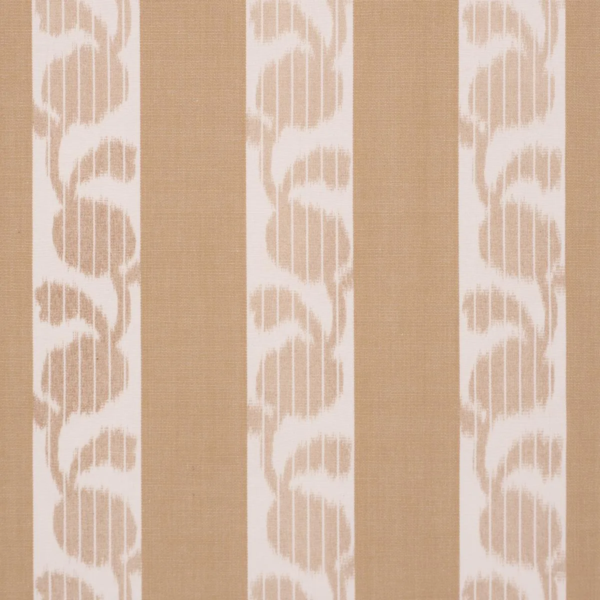 Schumacher 182921 Priya Warp Print Sand fabric swatch
