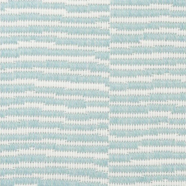 Schumacher 73132 Promenade Indoor/Outdoor Aqua fabric swatch