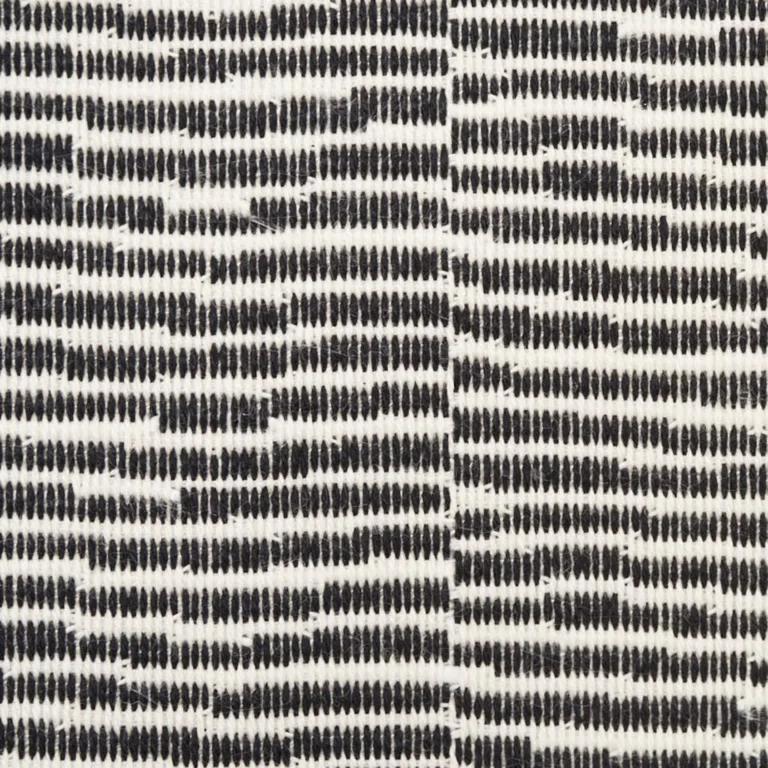 Schumacher 73133 Promenade Indoor/Outdoor Black fabric swatch