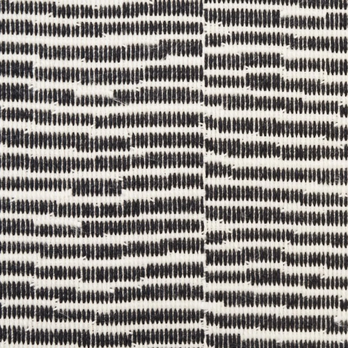 Schumacher 73133 Promenade Indoor/Outdoor Black fabric swatch