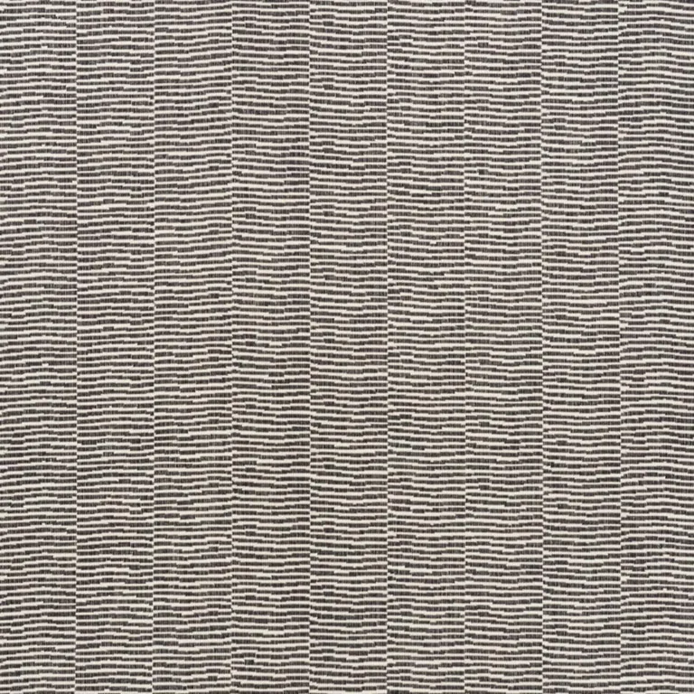 Schumacher 73133 Promenade Indoor/Outdoor Black fabric swatch