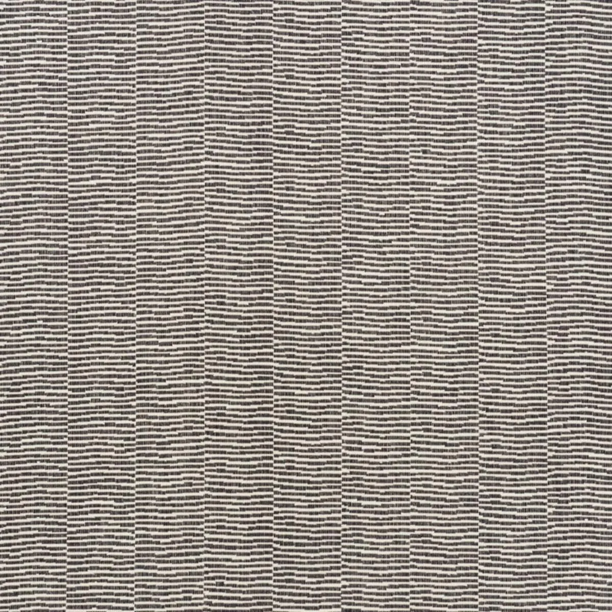 Schumacher 73133 Promenade Indoor/Outdoor Black fabric swatch