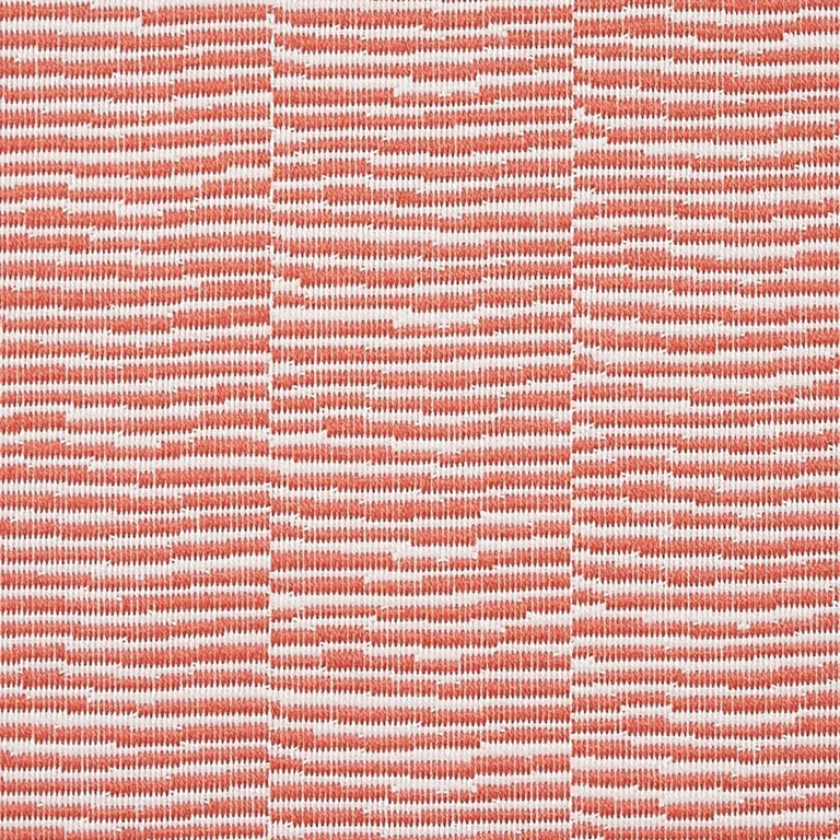 Schumacher 73134 Promenade Indoor/Outdoor Coral fabric swatch