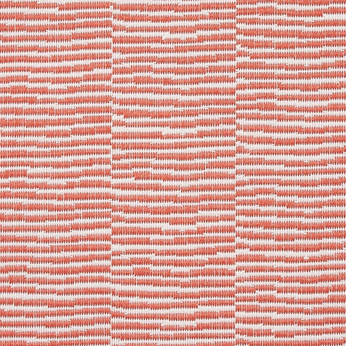 Schumacher 73134 Promenade Indoor/Outdoor Coral fabric swatch