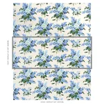 Schumacher 180620 Proust's Lilacs Blue fabric swatch