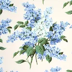 Schumacher 180620 Proust's Lilacs Blue fabric swatch