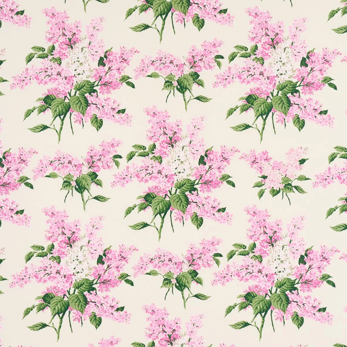 Schumacher 180622 Proust's Lilacs Pink fabric swatch