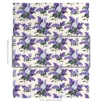 Schumacher 180621 Proust's Lilacs Purple fabric swatch