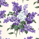 Schumacher 180621 Proust's Lilacs Purple fabric swatch