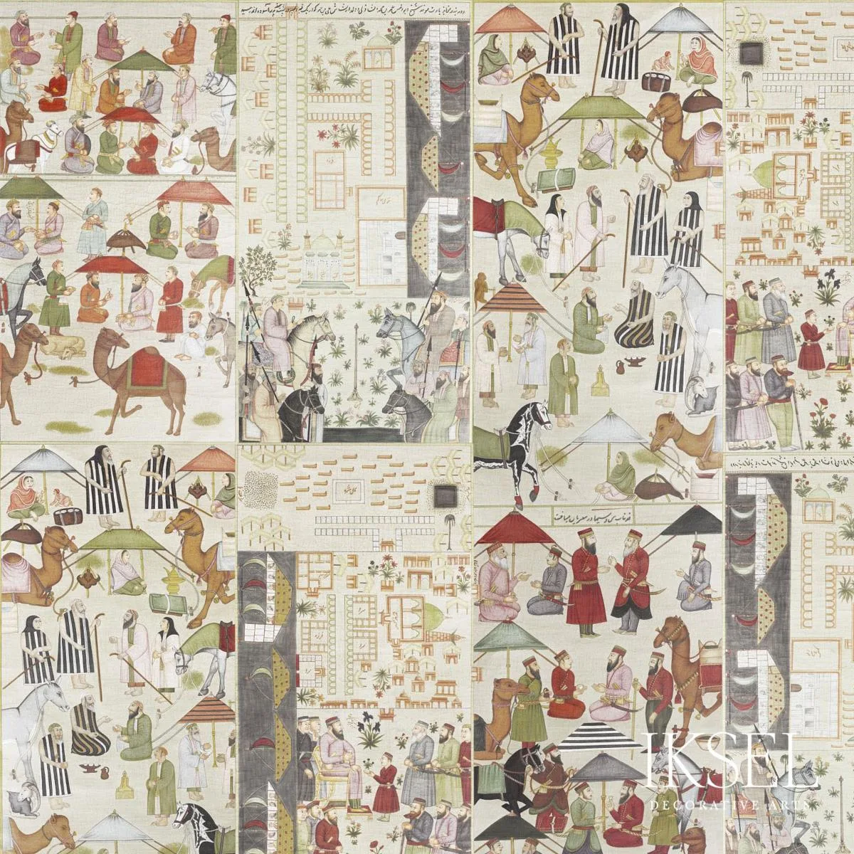 Schumacher RF314CS01 Pushkar Original fabric swatch