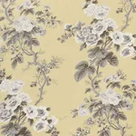 Schumacher 174456 Pyne Hollyhock Buttercup fabric swatch