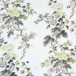Schumacher 174455 Pyne Hollyhock Green Tea fabric swatch