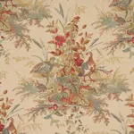 Schumacher 1106043 Quail Meadow Autumn fabric swatch