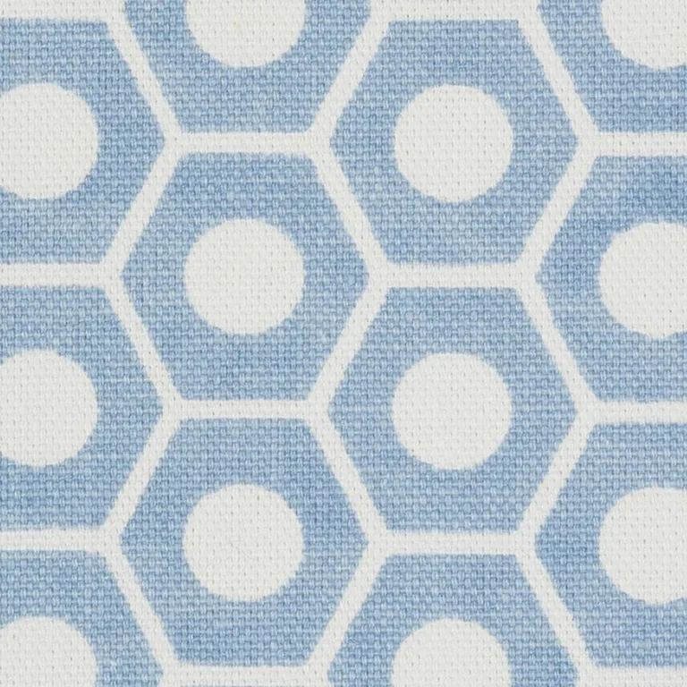 Schumacher 177071 Queen B Chambray fabric swatch