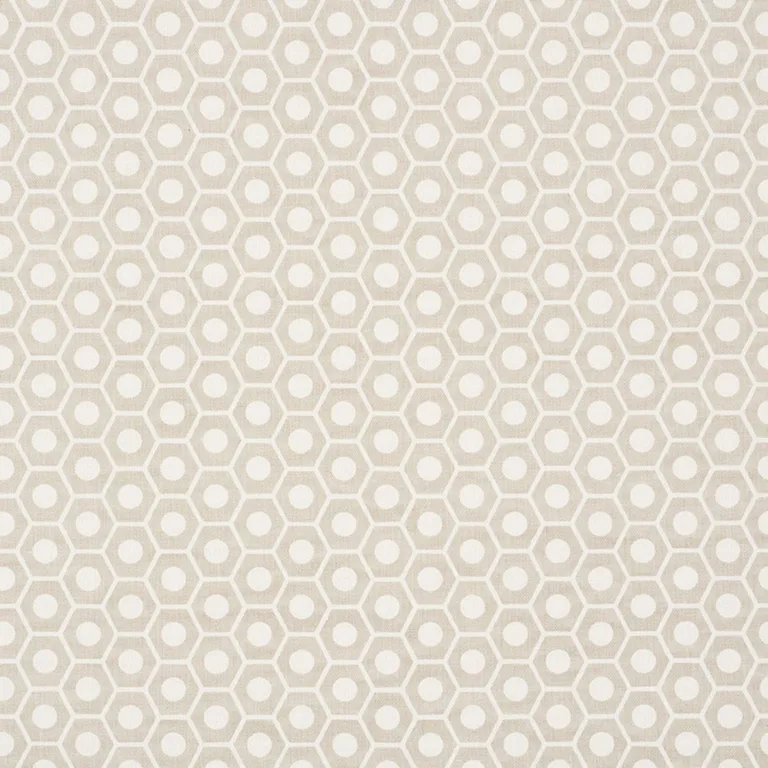 Schumacher 177072 Queen B Flax fabric swatch