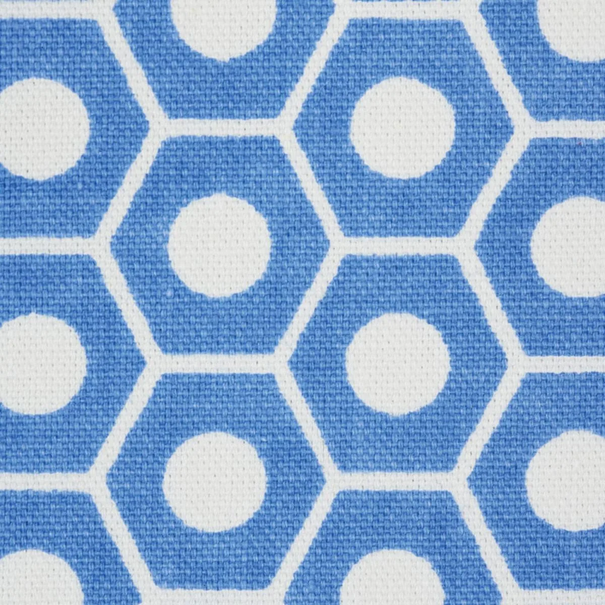 Schumacher 177076 Queen B French Blue fabric swatch