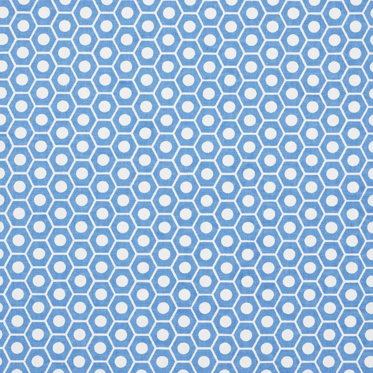 Schumacher 177076 Queen B French Blue fabric swatch