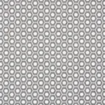 Schumacher 177077 Queen B Grey fabric swatch