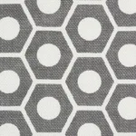 Schumacher 177077 Queen B Grey fabric swatch