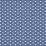 Schumacher 177070 Queen B Navy fabric swatch