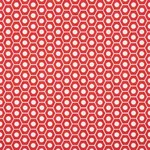 Schumacher 177074 Queen B Red fabric swatch