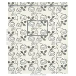 Schumacher 179541 Queen Fruit Chintz Ebony Ivory fabric swatch
