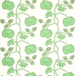Schumacher 179540 Queen Fruit Chintz Jade fabric swatch
