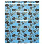 Schumacher 179542 Queen Fruit Chintz Lapis fabric swatch
