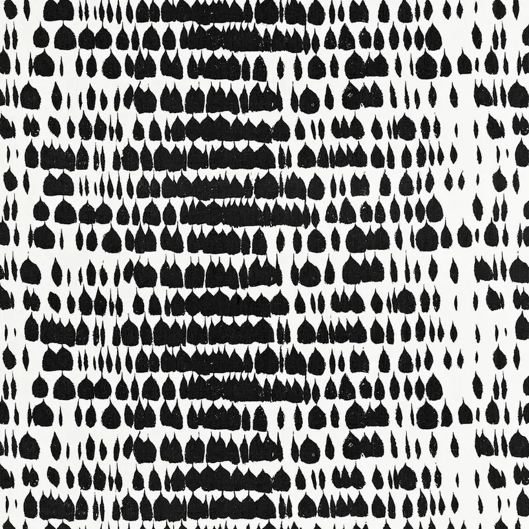 Schumacher 175200 Queen Of Spain Black fabric swatch