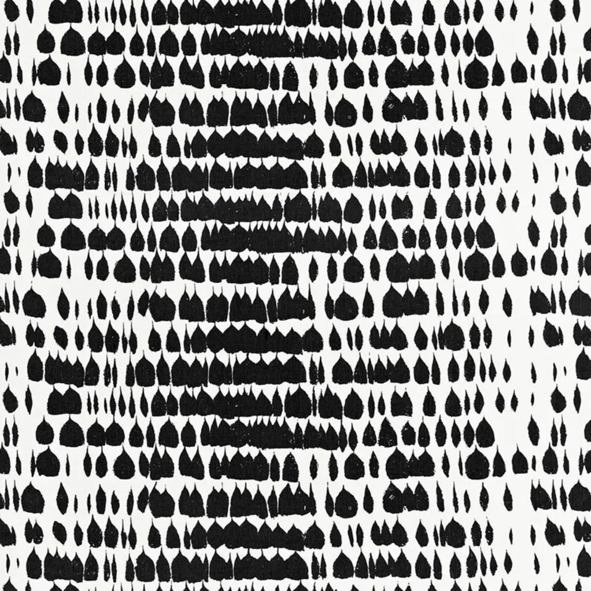 Schumacher 175200 Queen Of Spain Black fabric swatch