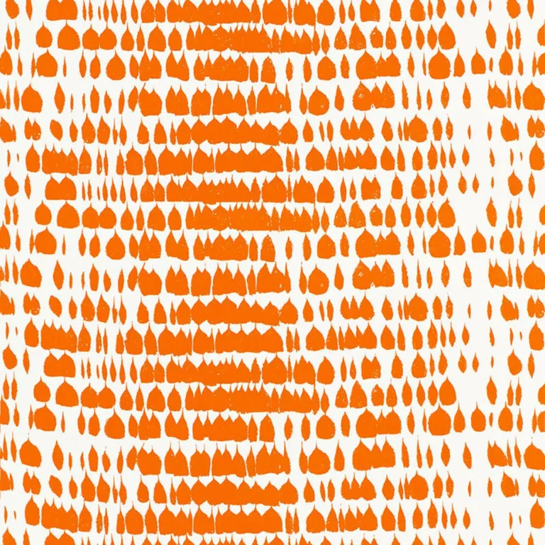 Schumacher 175202 Queen Of Spain Carrot fabric swatch