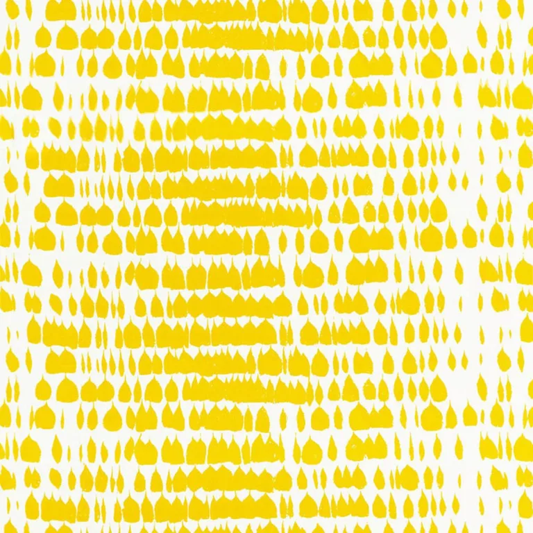 Schumacher 175201 Queen Of Spain Daffodil fabric swatch