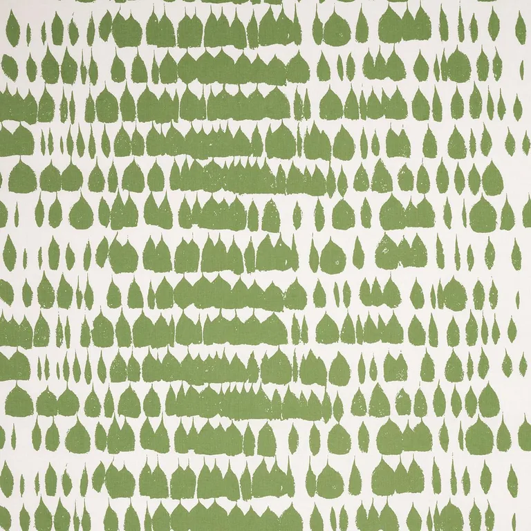 Schumacher 175209 Queen Of Spain Green fabric swatch