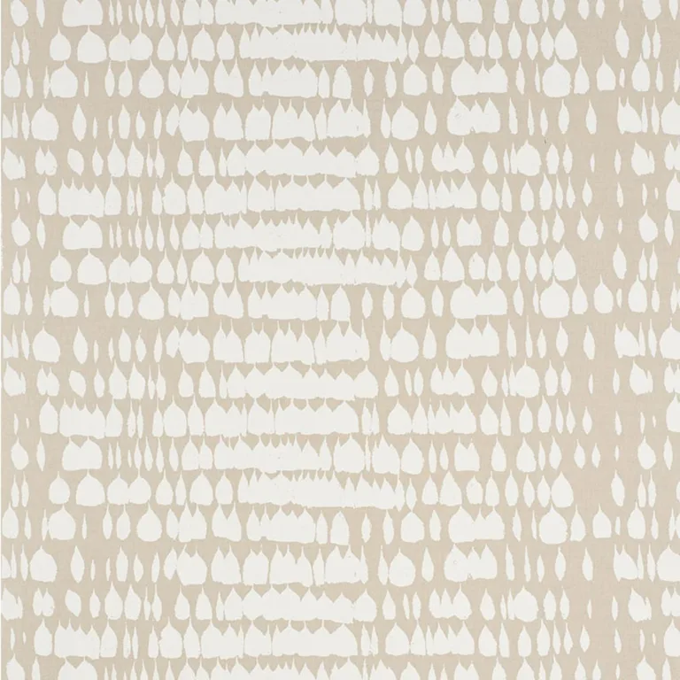 Schumacher 175205 Queen Of Spain Natural fabric swatch