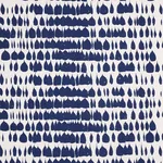 Schumacher 175208 Queen Of Spain Navy fabric swatch
