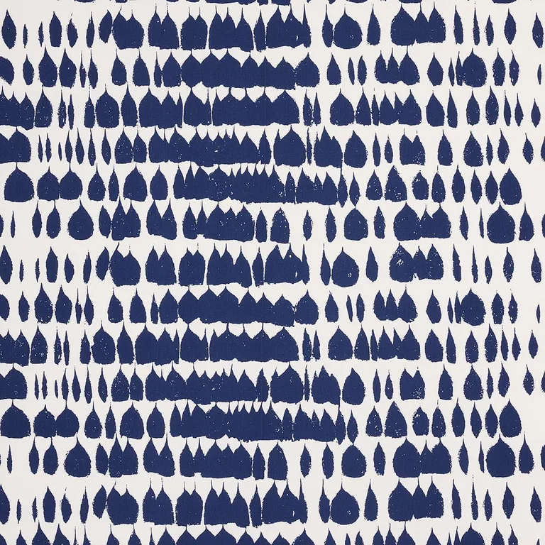 Schumacher 175208 Queen Of Spain Navy fabric swatch