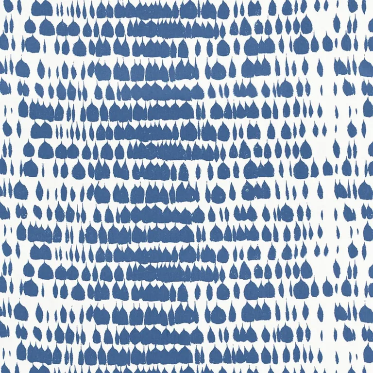 Schumacher 175203 Queen Of Spain Water fabric swatch