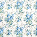 Schumacher 180810 Queenies Floral Chintz Porcelain fabric swatch