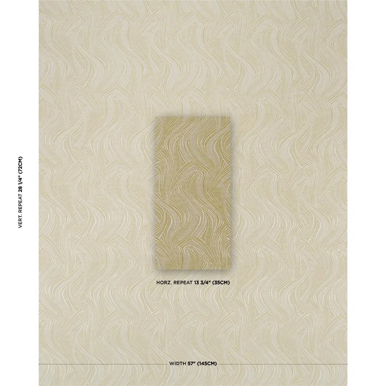 Schumacher 86892 Quilted Waves Indoor/Outdoor Chartreuse fabric swatch