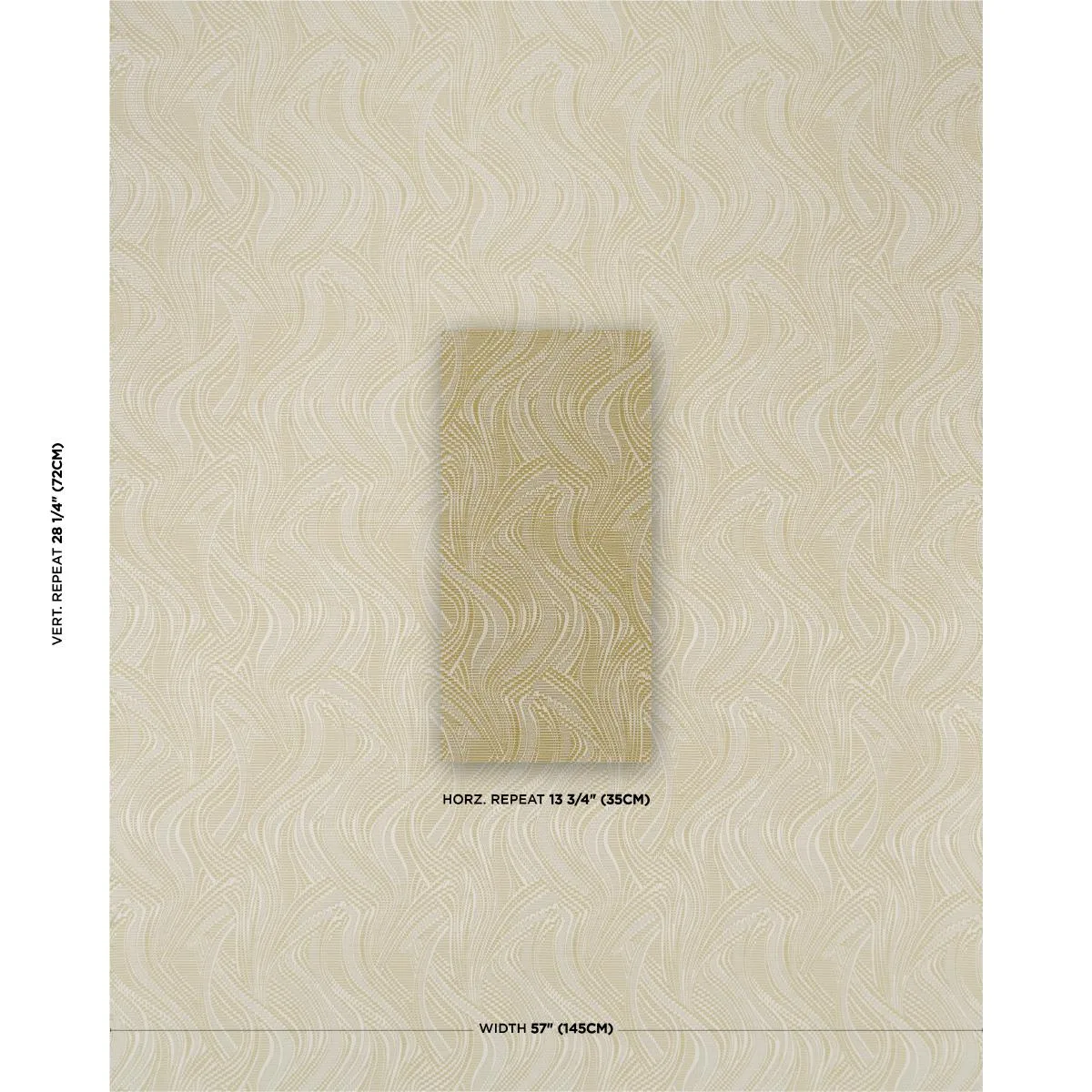 Schumacher 86892 Quilted Waves Indoor/Outdoor Chartreuse fabric swatch