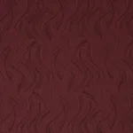 Schumacher 86891 Quilted Waves Indoor/Outdoor Merlot fabric swatch